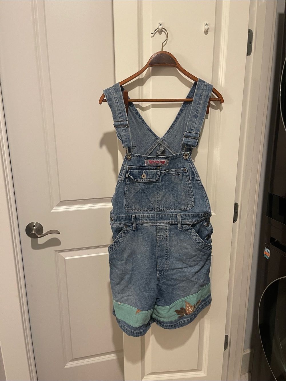 Denim Blue Short Overalls -by